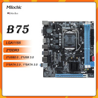 Материнская плата milochic Материнская плата B75 16GB Micro-ATX LGA1155 Socket Настольная материнская плата, совместимая с HDMI