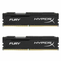 Оперативная память RAM Fury HyperX DDR3 1600 МГц 12800 Мб/с DIMM Чёрный 2x4 ГБ (HX316C10FB/4)