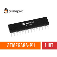 Микроконтроллер ATmega8A-PU, 8-Бит, AVR, 16МГц, 8КБ Flash DIP-28, микросхема 1 шт.