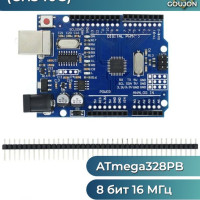 Плата контроллера Arduino Uno R3 (ATMega 328 / CH340G), Arduino IDE совместимая.