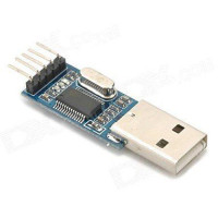 1шт! Адаптер микроконтроллер преобразователь GSMIN PL2303HX USB TTL UART/модуль на базе микросхемы PL2303HX-темно синий