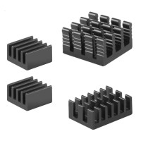 Комплект черных радиаторов для Raspberry PI 4B (3 шт), 14x14x6, 15x10x5, 9x9x5 мм, алюминиевые