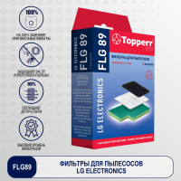 Фильтр для пылесоса LG, комплект из 3 шт. FLG 89 / Фильтр для пылесоса арт. 1126