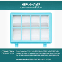 НЕРА фильтр для пылесосов Philips FC9569-FC9573, FC9349-FC9353, FC9328-FC9333