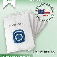 Green Label / Набор мешков- пылесборников ZR200520 для пылесосов Rowenta, Tefal, Moulinex (10 мешков) /  Power XXL Silence Force  Allergy+ Сompact X-Trem