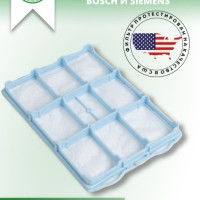 Green Label / Фильтр защиты двигателя для пылесосов Bosch и Siemens (BBS6312/04, BBS6312/06, BBS6312/07, BBS6312/09, BBS6316/07, BBS6316/09, BBS6316/10, BBS6316GB/06, BBS6316GB/07, BBS6316GB/09, BBS6316GB/10, и др), моторный фильтр Бош