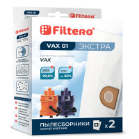 Мешки-пылесборники Filtero VAX 01 Экстра, для пылесосов VAX, синтетические, 2 штуки