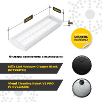 Комплект фильтров HEPA для робота-пылесоса Xiaomi Mijia LDS Vacuum Cleaner STYJ02YM, STYTJ02YM Vacuum-Mop Pro, S10 2 шт.