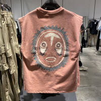 專櫃尾貨~剪標清倉尾貨撤回男女2023年夏季寬鬆無袖背心吊帶運動