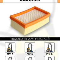 Складчатый фильтр AVACLEAN для пылесосов Karcher MV4, MV5, MV6, WD4, WD5, WD6 ( 2.863.-005.0)