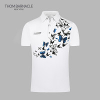 THOM BARNACLE官方正品T恤男短袖夏季新款經典潮流蝴蝶印花POLO衫