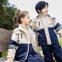 校服套装小学生幼儿园园服秋冬款班服儿童防水外穿冲锋衣校服套装