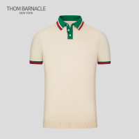 THOM BARNACLE官方正品T恤男短袖夏季新款流行修身翻領POLO衫男