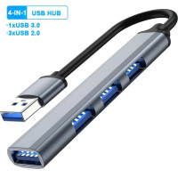 4-портовый концентратор USB 3,0