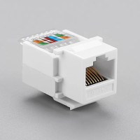 RJ45 Cat5e Cat6 UTP Keystone гнездовой разъем, адаптер для настенной панели