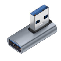 Переходник-удлинитель с вилки USB 3,0 на гнездо типа C под прямым углом 90 градусов