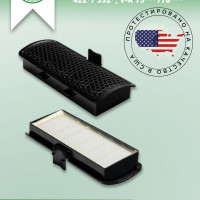 Green Label / HEPA фильтр ADQ73573301 для пылесосов LG Simple bin max серий Ellipse Cyclone VC 422*- VC 532*, VK 75*** - VK 76***