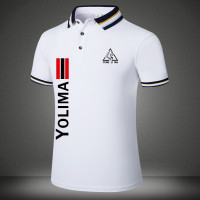 高檔POLO衫男士短袖寬鬆大尺碼商務休閒百搭潮牌翻領上衣2023夏新款