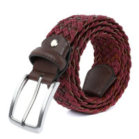 Повседневный холщовый плетеный кожаный ремень унисекс с восковой веревкой и немецкой скрепленной кожей оптом пояс унисекс