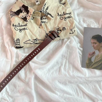 Женский ремень с регулируемым отверстием, ремень из искусственной кожи с металлической пряжкой