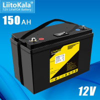 LiitoKala 12 в 300 Ач 200 ач LiFePO4 батарея 100 Ач 120 Ач 150 Ач Campers Waterproof Golf Cart Battery Off-Road Off-grid Solar energy