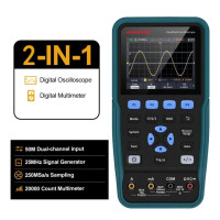 Цифровой 2-канальный осциллограф с полосой пропускания 50 МГц, экран TFT 3,5 дюйма