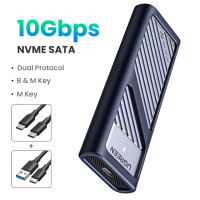 UGREEN M.2 NVMe SATA SSD адаптер корпуса 10 Гбит/с USB 3,2 Gen2 USB C внешний корпус поддерживает клавиши M и B