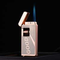 晨龙CL-1802窄版红火创意前滚点火防风电子感应充气打火机批发