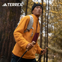 adidas TERREX官方店男士上衣冬季新款外套戶外運動夾克抓絨厚棉T