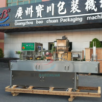 供应全自动酸奶灌装封口机 奶茶灌装封杯机 果粒饮料灌装封口机