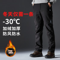 臺州三門工廠戶外衝鋒褲男女冬加絨加厚防水防風防寒抓絨軟殼登山