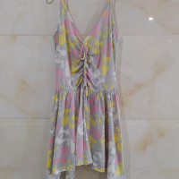 清倉特價自然元素專櫃正品 印花熊貓吊帶洋裝需自配打底裙XIF03