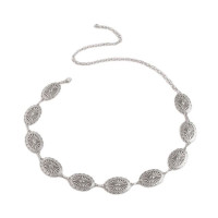 Женская цепочка из джинсовой ткани с вырезами, Универсальная металлическая декоративная цепочка для джинсов в западном стиле