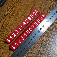 大号9*6mm美欧元英镑黑白透明红色奢侈品珠宝商品价格展示架标牌