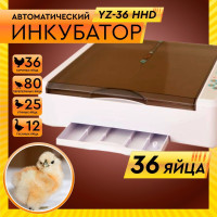 Инкубатор автоматический на 36 яиц, YZ-36