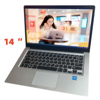 14" Ноутбук HuiPu HuiPu-N3350-6-128, Intel Celeron N3350 (1.10 ГГц), RAM 6 ГБ, SSD, Intel HD Graphics 400, Windows Pro, Серебряный, Российская клавиатура