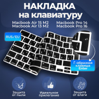 Накладка на клавиатуру для Macbook Pro 14/16 2021-2023 / Air 13/15 M2 2022-2023 (Rus/Eu)