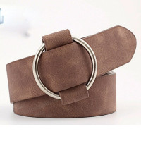 Ремень из искусственной кожи Женский, шикарный винтажный пояс с квадратной пряжкой с язычком, чёрный, для джинсов