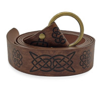 Рельефный ремень в средневековом стиле с изображением викингов вегвизиров, искусственное кольцо, ретро ремешок с пряжкой рыцаря эпохи Возрождения, кожаный пояс для мужчин