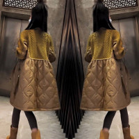 炸街網紅爆款洋裝女2022秋冬新款韓版寬鬆顯瘦百搭針織拼接外套