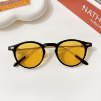 Новинка милые классические солнцезащитные очки UV400 для девочек и мальчиков детские солнцезащитные очки для улицы винтажные металлические солнцезащитные очки детские солнцезащитные очки