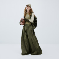 半圓原創設計2023春季新款輕禮服感運動針織洋裝柔軟高彈親膚