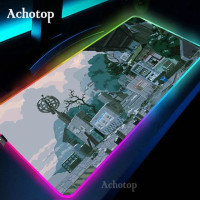 Игровой коврик Achotop для мыши с неоновой подсветкой RGB, 300*700 см - 500*1000 см, в ассортименте