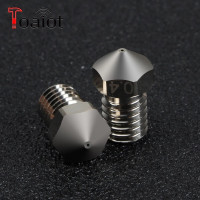 Медная насадка Toaiot, прочная антипригарная высокопроизводительная насадка 1,75 мм, насадка 0,4 мм для V6 i3 3D принтера, Hotend M6 Thread