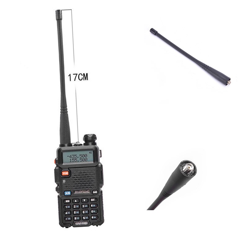 Walkie Talkie For BaoFeng Uv-5r Antenna SMA-Female UHF/VHF 136-174/400-520 MHz