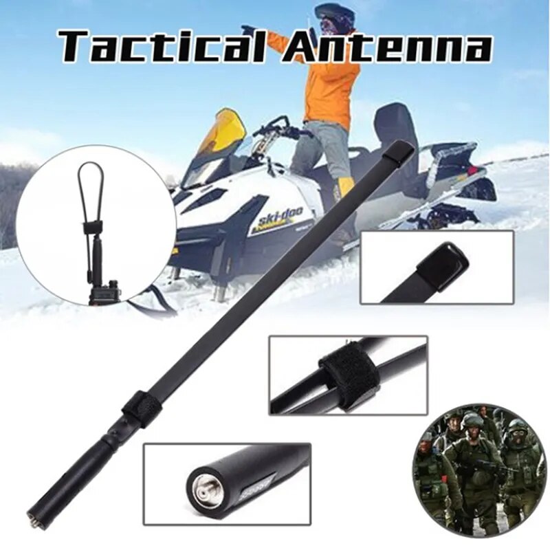 Tactical Antenna SMA-Female Dual Band VHF UHF 144/430Mhz For Baofeng UV-5R/82