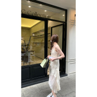 【現貨】 im向洛尼亞假日 多層荷葉邊吊帶洋裝女初戀小白裙