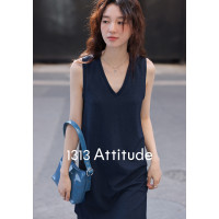 1313多樣穿搭！知性簡約內外吊帶裙夏女清爽顯瘦顯白氣質短裙