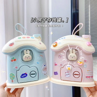 创意礼品兔子蘑菇屋存钱罐ins儿童储蓄罐可存可取大容量创意收纳