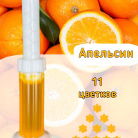 Очиститель диски для унитаза дезодорирующий гель-цветок 60гр. (Апельсин)